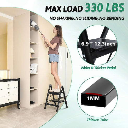 Portable 2 -Step Folding Ladder